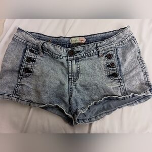 2/$30 Boom Boom Jeans Blue Jean Summer Shorts Distressed Frayed Hem(#889)